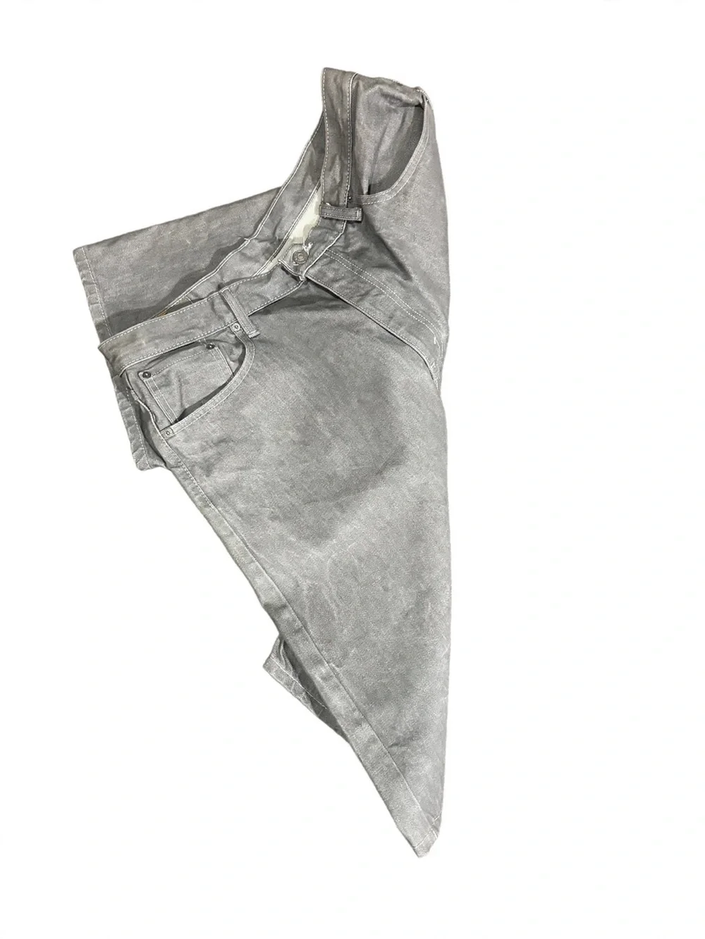 Men's Gray Denim Shorts
